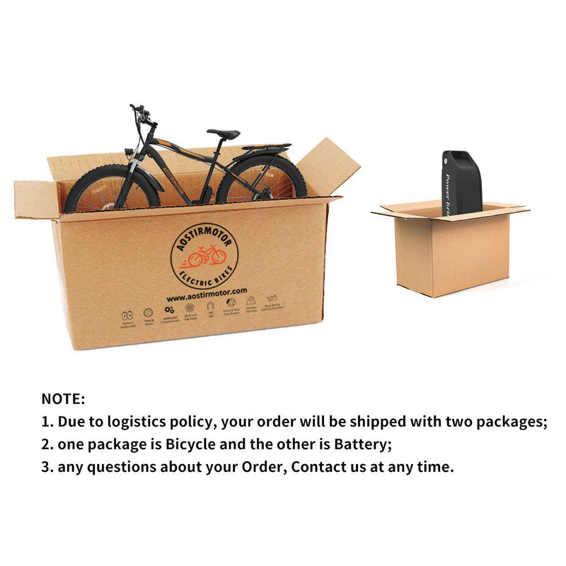 Aostirmotor S07-B Fat Tire Electric Mountain Bike 48V/13Ah 750W 160452 - Bargain Power Outlet