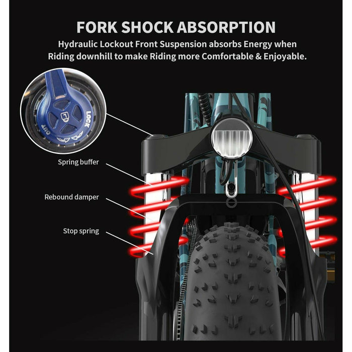 Aostirmotor S07-F All Terrain Fat Tire Electric Bike  48V/13Ah 750W
