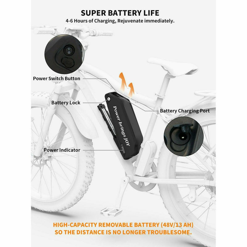 Aostirmotor S07-F All Terrain Fat Tire Electric Bike  48V/13Ah 750W